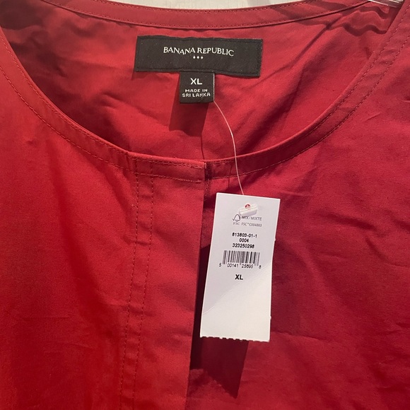 NWT Banana Republic Factory Women's Poplin Popover Shirt, XL - Picture 3 of 6